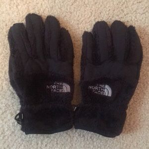 North Face fuzzy gloves